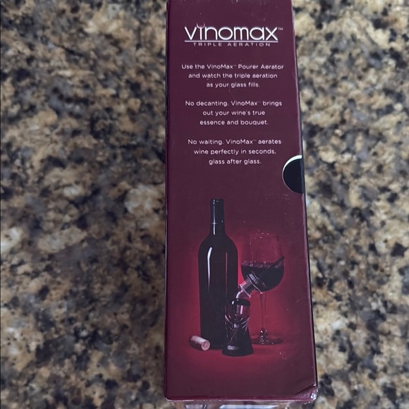 New Vinomax Handheld Wine Triple Aerator w/ Stand, 3 Piece Set - Picture 7 of 11